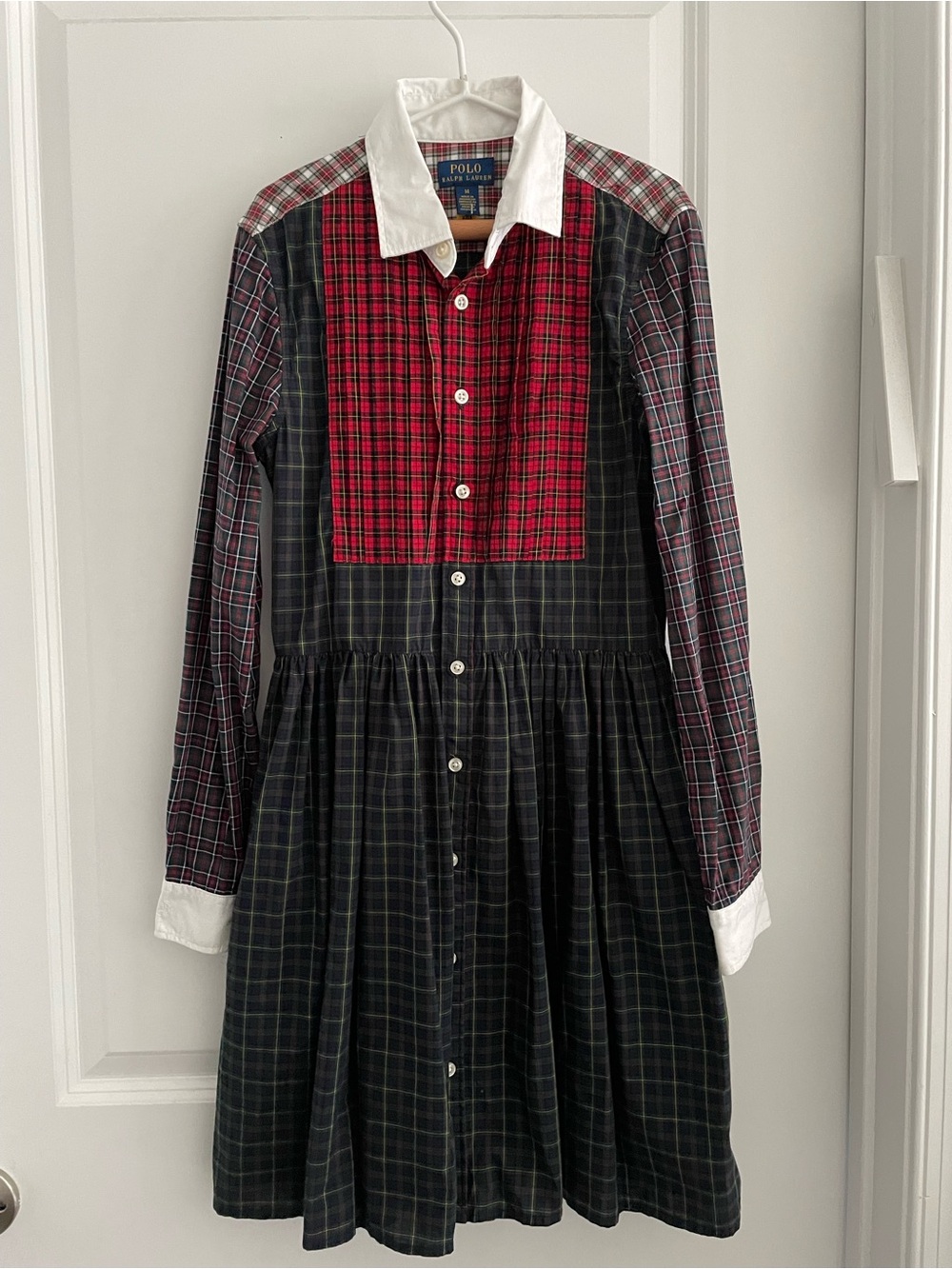 Polo by Ralph Lauren Plaid girls size 14 dress